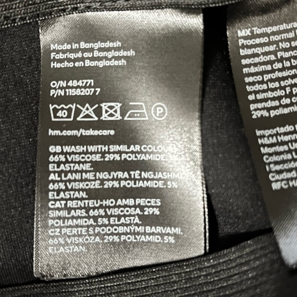 H&M Black Mini Skirt size M - Picture 6 of 10